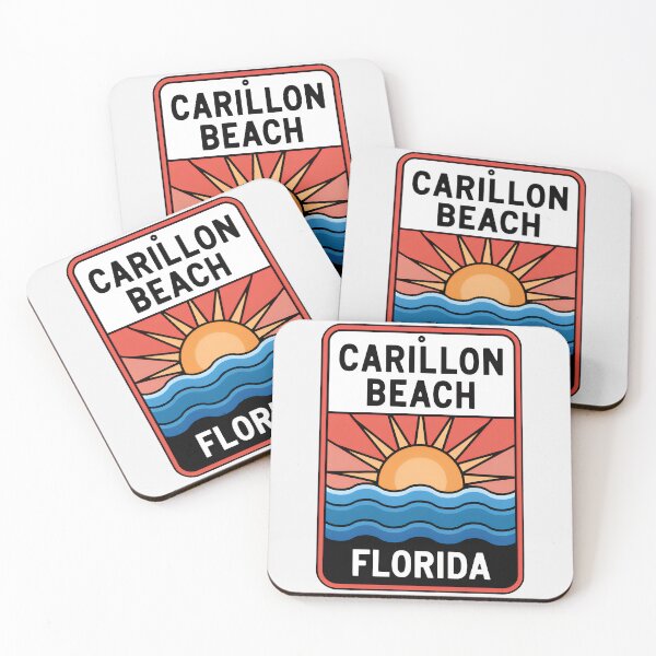 Artikelvorschau, Carillon Beach Florida - Strandschild entworfen und verkauft von TheOldMittenIllustrated.