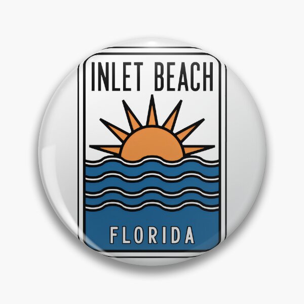 Item preview, Inlet Beach Florida - Beach Sign designed and sold by TheOldMittenIllustrated.