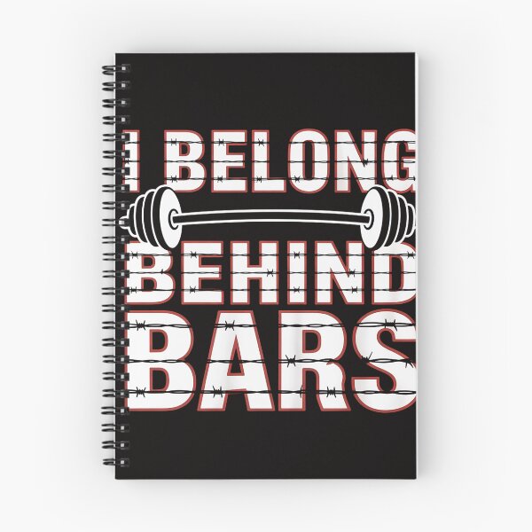 Item preview, I Belong Behind Bars Gym Workout Fitness Weight-Lifter Gift designed and sold by margaridroso.