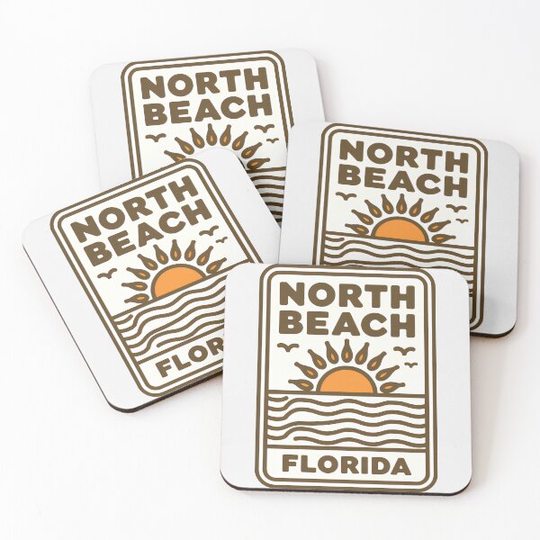 Item preview, North Beach Florida - Sign designed and sold by TheOldMittenIllustrated.