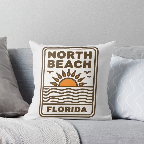 Item preview, North Beach Florida - Sign designed and sold by TheOldMittenIllustrated.