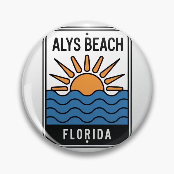 Item preview, Alys Beach Florida - Beach Sign designed and sold by TheOldMittenIllustrated.