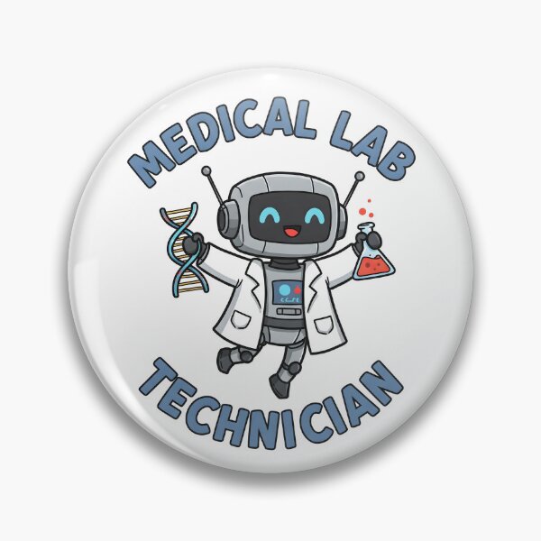 Item preview, Medical Lab Technician Robot Shirt – Cute Science Lab Tech Design for MLT Students & Professionals designed and sold by ClinicalHubs.