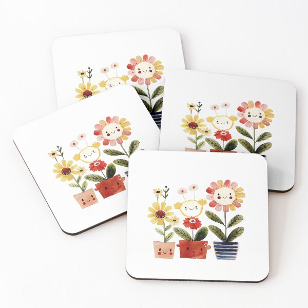 Item preview, Cute Smiling Flower Pots designed and sold by Liededrom..