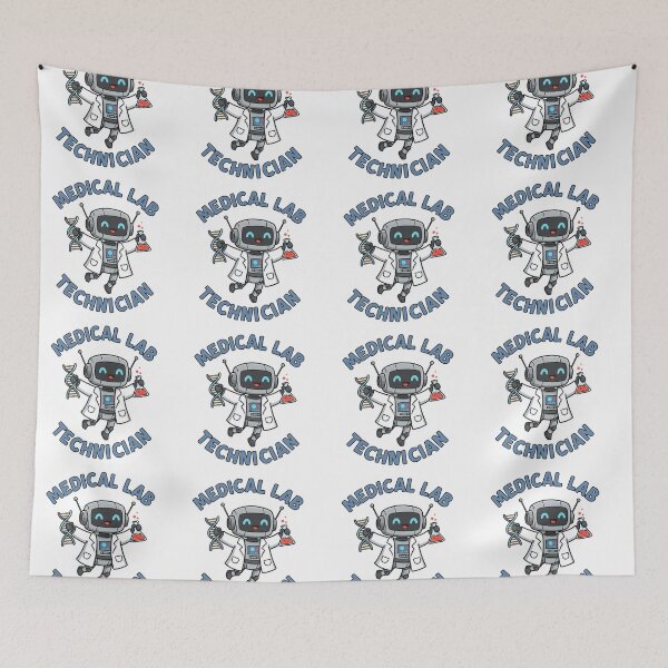 Item preview, Medical Lab Technician Robot Shirt – Cute Science Lab Tech Design for MLT Students & Professionals designed and sold by ClinicalHubs.