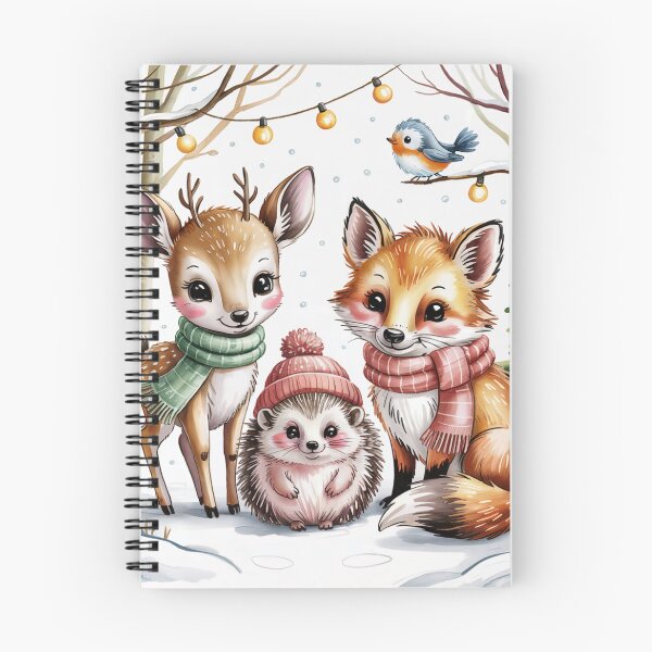 Item preview, Cozy Winter Forest Friends – Cute Woodland Animal Illustration designed and sold by SoftStyleStudio ⭐⭐⭐.