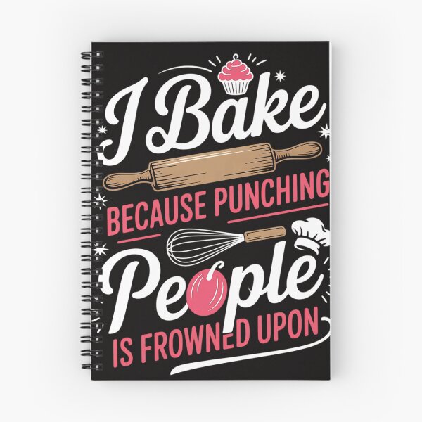 Item preview, I Bake Because Punching People Is Frowned Upon Baking Baker designed and sold by margaridroso.