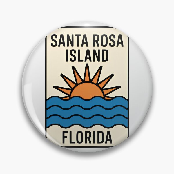 Item preview, Santa Rosa Island Florida - Beach Sign designed and sold by TheOldMittenIllustrated.