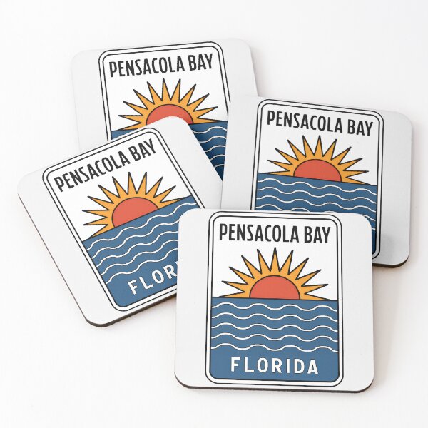 Item preview, Pensacola Bay Florida - Beach Sign designed and sold by TheOldMittenIllustrated.