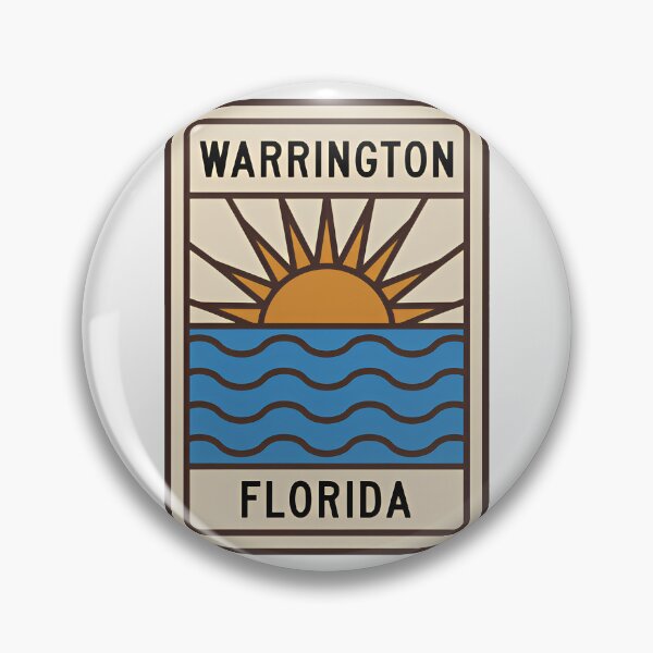 Item preview, Warrington Florida - Beach Sign designed and sold by TheOldMittenIllustrated.