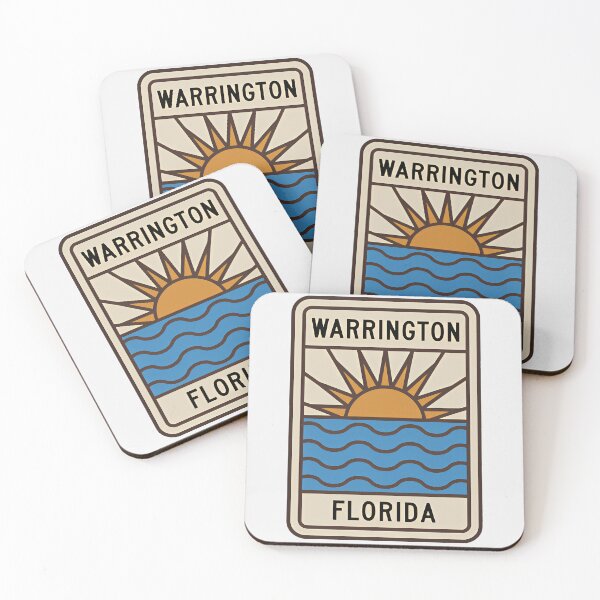 Item preview, Warrington Florida - Beach Sign designed and sold by TheOldMittenIllustrated.