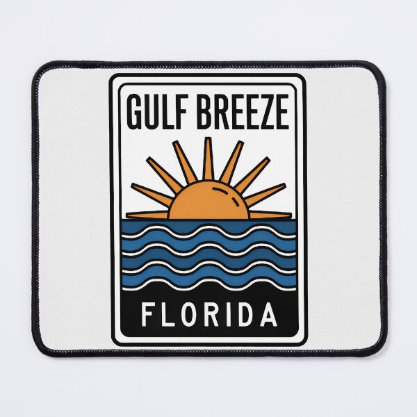 Item preview, Gulf Breeze Florida - Beach Sign designed and sold by TheOldMittenIllustrated.