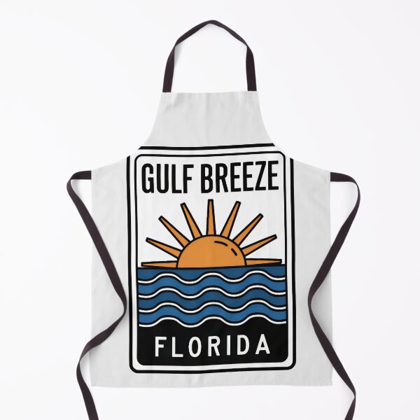 Item preview, Gulf Breeze Florida - Beach Sign designed and sold by TheOldMittenIllustrated.