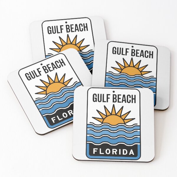 Item preview, Gulf Beach Florida - Beach Sign designed and sold by TheOldMittenIllustrated.