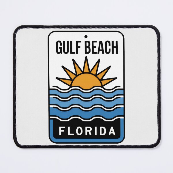 Item preview, Gulf Beach Florida - Beach Sign designed and sold by TheOldMittenIllustrated.