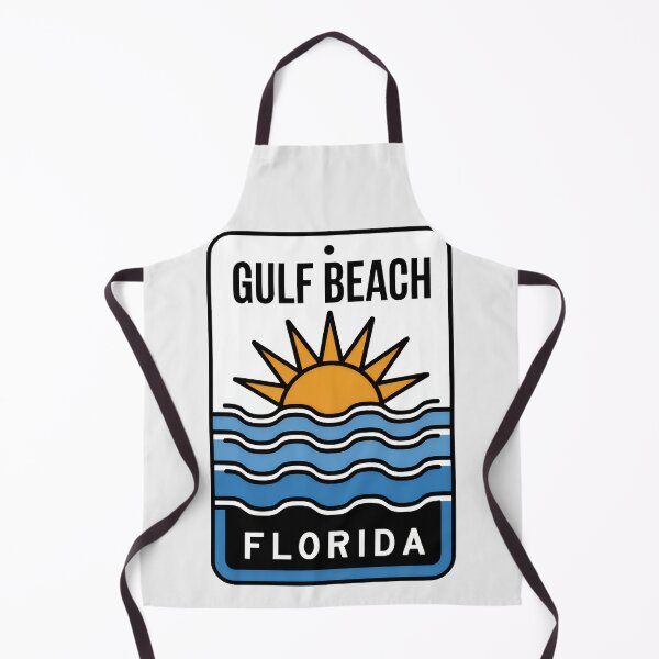 Item preview, Gulf Beach Florida - Beach Sign designed and sold by TheOldMittenIllustrated.