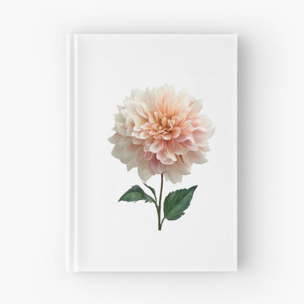 Artikelvorschau, Blush Peach Dahlia Bloom entworfen und verkauft von PaperieJennifer.
