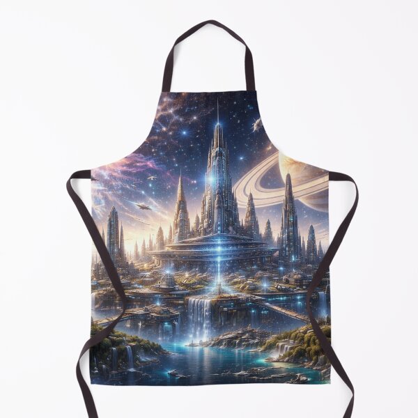 Item preview, 30th Century Space City – A Futuristic Civilization Among the Stars designed and sold by HopaHope.