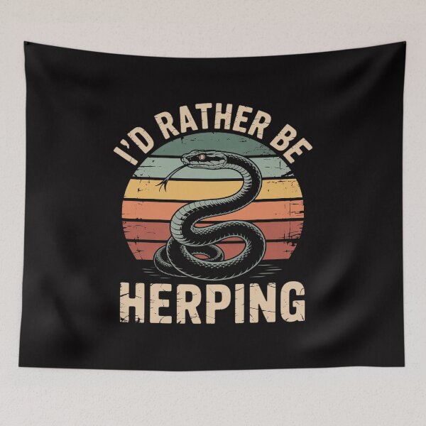 Item preview, Herpetology And Herping Gift I'd Rather Be Herping designed and sold by Minoloinan.