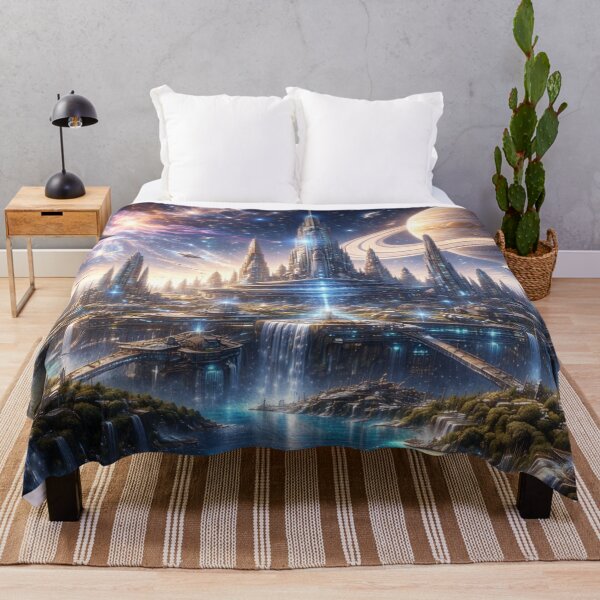 Item preview, 30th Century Space City – A Futuristic Civilization Among the Stars designed and sold by HopaHope.