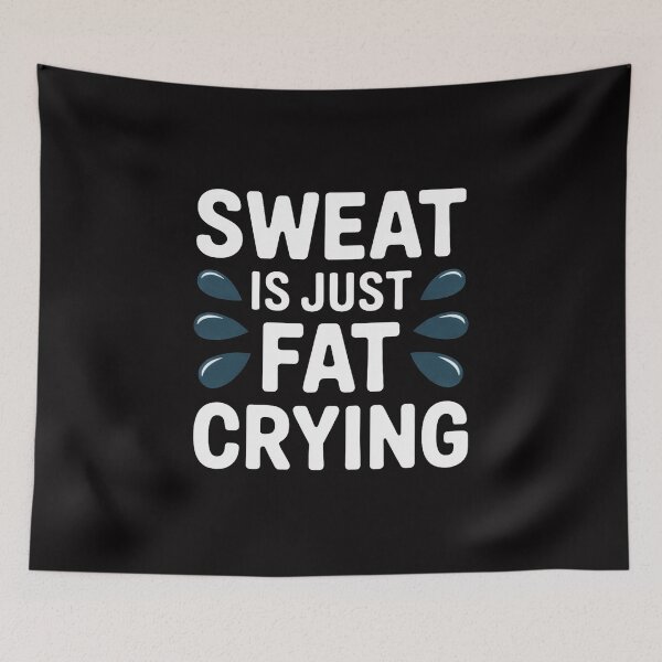 Item preview, Gym Sweat Is Just Fat Crying Workout Fitness Women Men designed and sold by Minoloinan.