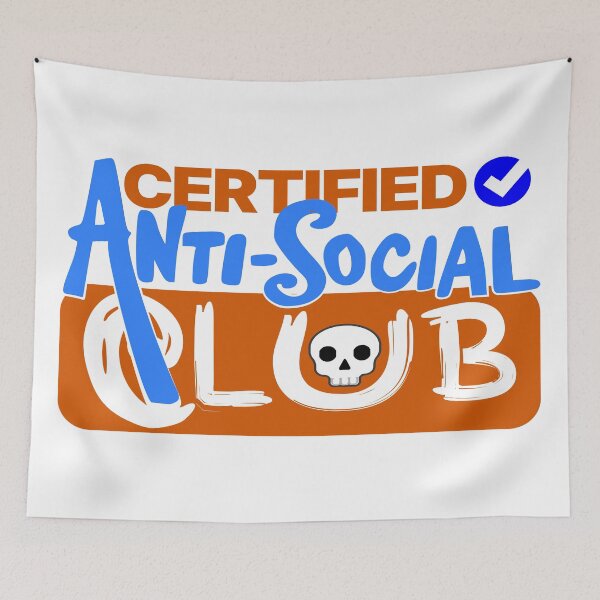 Item preview, Certified Anti-Social Club designed and sold by DNC1134.