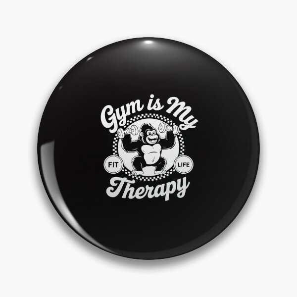 Item preview, Gym Is My Therapy Gorilla Workouts Gym Quotes Fitness designed and sold by Minoloinan.