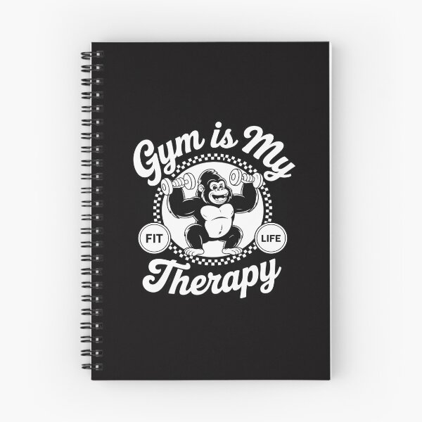 Item preview, Gym Is My Therapy Gorilla Workouts Gym Quotes Fitness designed and sold by Minoloinan.