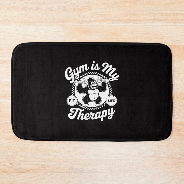 Item preview, Gym Is My Therapy Gorilla Workouts Gym Quotes Fitness designed and sold by Minoloinan.