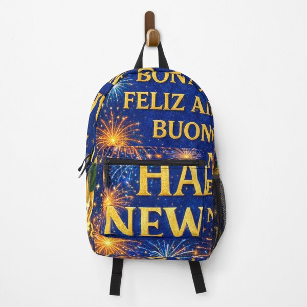 Item preview, Happy New Year Around the World – Bright Metallic Multilingual New Year's Eve Design Design designed and sold by Sybille-Yates.