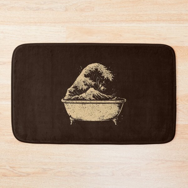 Item preview, The Great Wave of Coffee Wave in a bathtub Kanagawa Wave Inspired designed and sold by DemureArtsy.