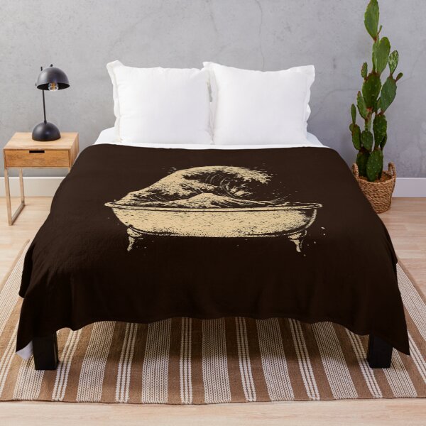 Item preview, The Great Wave of Coffee Wave in a bathtub Kanagawa Wave Inspired designed and sold by DemureArtsy.