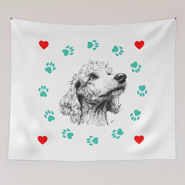 Item preview, Poodle Paw Parents Portrait designed and sold by WayOutWorks.