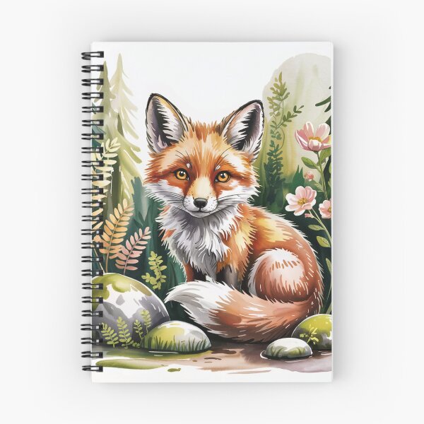 Item preview, Woodland Fox – Gentle Forest Animal Watercolor Illustration designed and sold by SoftStyleStudio ⭐⭐⭐.