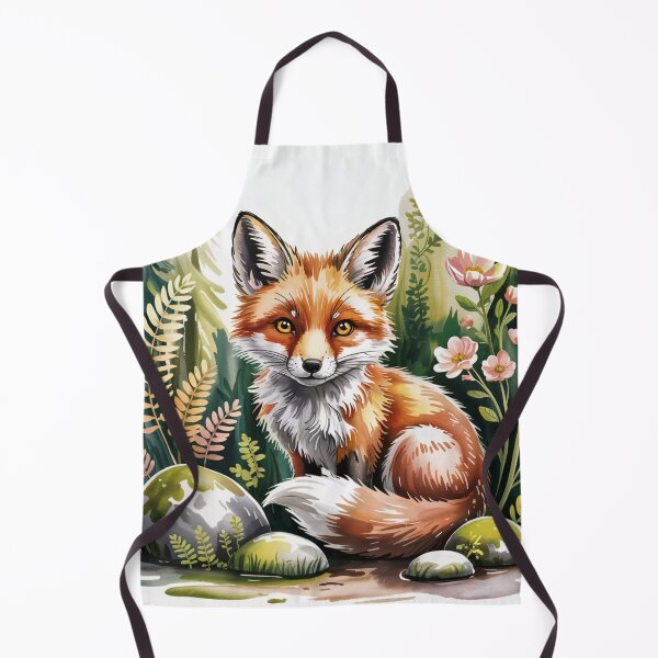 Item preview, Woodland Fox – Gentle Forest Animal Watercolor Illustration designed and sold by SoftStyleStudio ⭐⭐⭐.