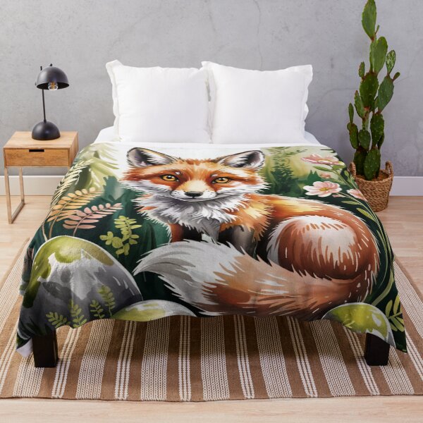 Item preview, Woodland Fox – Gentle Forest Animal Watercolor Illustration designed and sold by SoftStyleStudio ⭐⭐⭐.