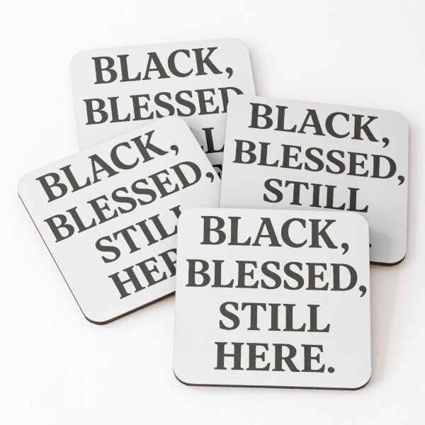 Item preview, Black Blessed Still Here – Black History Month Faith Design designed and sold by The Melanic.