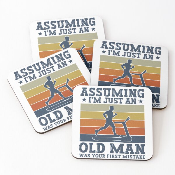 Item preview, Assuming I'm Just An Old Man Was Your First Mistake - Funny Runner Dad designed and sold by gunaone-design.