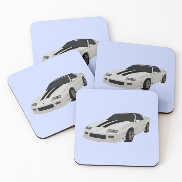 Item preview, White Camaro RS Coupe Car Illustration designed and sold by ecory336.