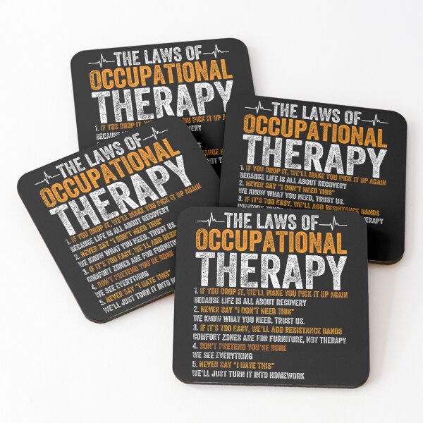 Item preview, The Laws Of Occupational Therapy Funny Rehab Gift designed and sold by MerchDeviant.