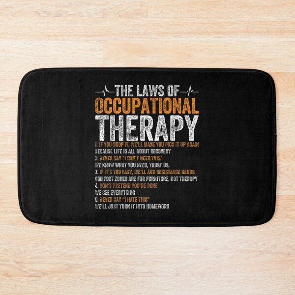 Item preview, The Laws Of Occupational Therapy Funny Rehab Gift designed and sold by MerchDeviant.