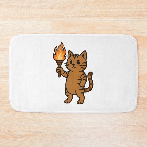 Item preview, Torch Cat – Fierce and Fiery! designed and sold by luckyyouth.