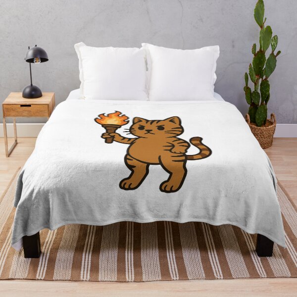 Item preview, Torch Cat – Fierce and Fiery! designed and sold by luckyyouth.