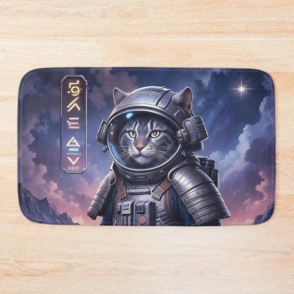 Item preview, Cybernetic Samurai Cat: The Neon Ronin designed and sold by KYOFRAME.