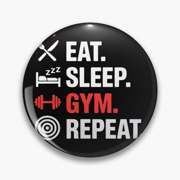 Item preview, Fitness Bodybuilding Eat Sleep Gym Repeat Workout Gym designed and sold by berniceschm.