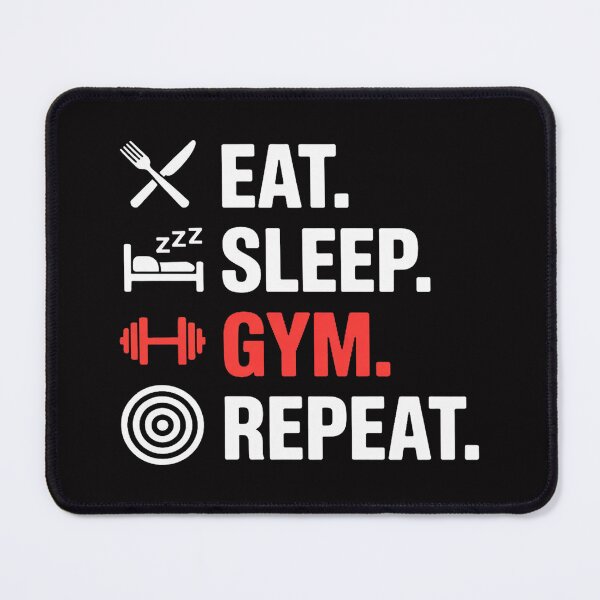Item preview, Fitness Bodybuilding Eat Sleep Gym Repeat Workout Gym designed and sold by berniceschm.