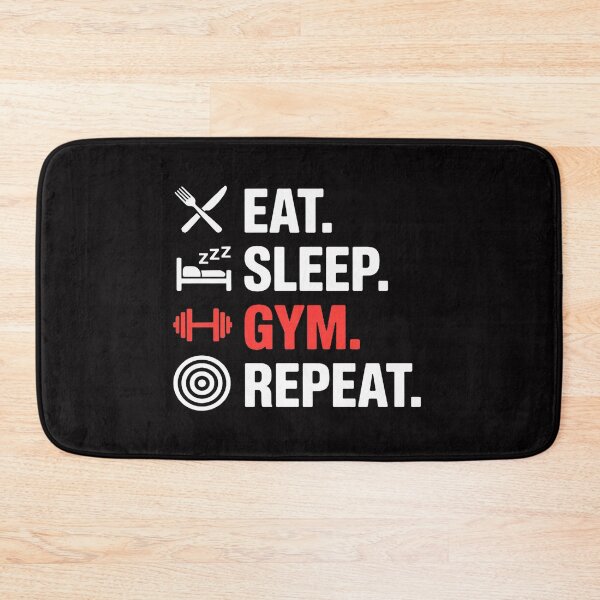 Item preview, Fitness Bodybuilding Eat Sleep Gym Repeat Workout Gym designed and sold by berniceschm.