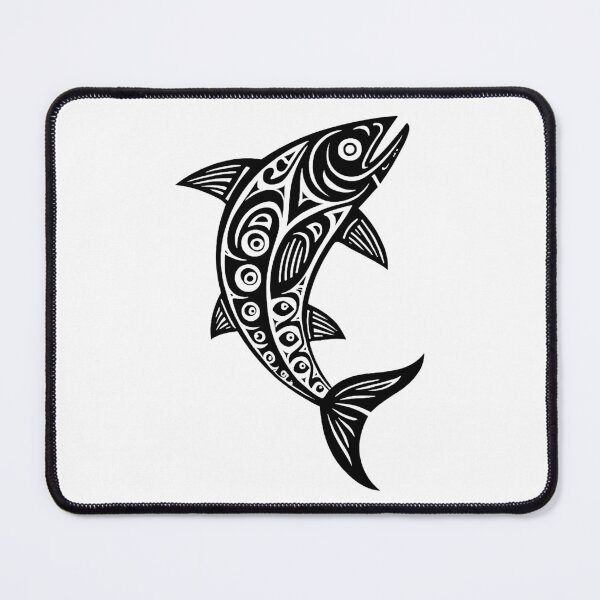 Item preview, Salmon - Pacific Northwest Tribal Totem Animal designed and sold by YuckyCat.