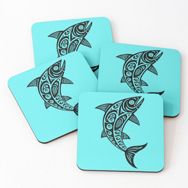 Item preview, Salmon - Pacific Northwest Tribal Totem Animal  designed and sold by YuckyCat.