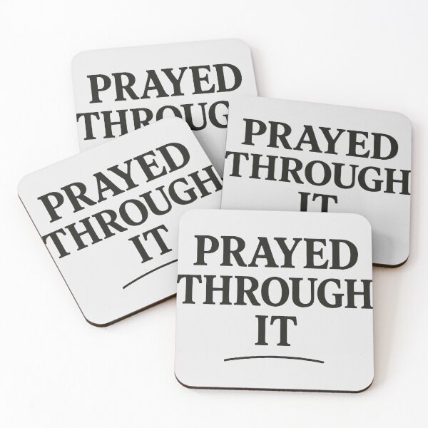 Item preview, Prayed Through It – Black History Month Faith Typography designed and sold by The Melanic.